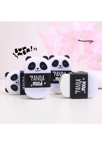 1 Adet Kawaii Panda Silgi Kalemtıraş ile Sevimli Kauçuk Kalem Silgi Okul Kore Kırtasiye Düzeltme Araçları Ofis Malzemeleri (Yurt Dışından) fırsatları