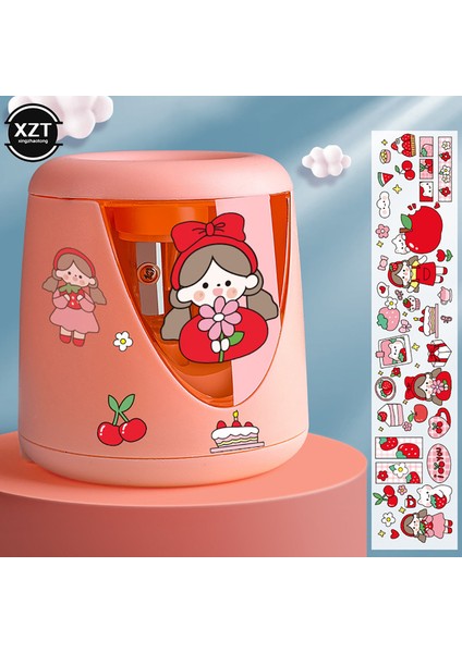 Orange Xzt Yaratıcı Sevimli Karikatür Otomatik Kalemtıraş Öğrenciler Öğrenmek Kırtasiye Çocuk Kalemtıraş Mekanik (Yurt Dışından)