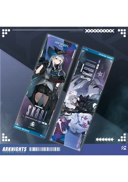 16 Spectre Zincirsiz Anime Usta Lazer Bilet Cosplay Yıldız Koleksiyonu Hatıra Fan Hediye 20X7 cm Exusiai Arknights (Yurt Dışından)