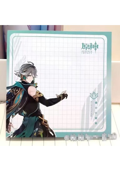 Stil 4 Anime Genshin Etki Sevimli Yapışkan Notlar Scaramouche Xıao Alhaitham Cosplay Not Defteri Kırtasiye Ofis Malzemeleri Hayranları Hediye (Yurt Dışından) modelleri