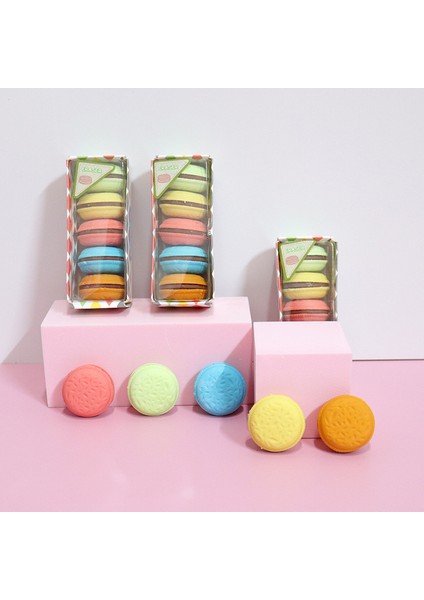 1 Set-5pc 5 Adet/takım Sevimli Kauçuk Silgi Çocuklar Için Gıda Silgi Enfant Sevimli Macaron Silgi (Yurt Dışından)
