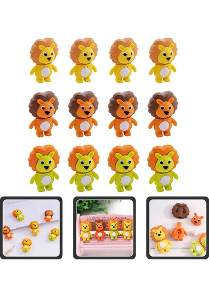 Gösterildiği Gibi 4x3 cm Hayvan Silgi Çocuklar Çocuklar Için Küçük Aslan Silgi Çocuklar Için Eğlenceli Kauçuklar Taşınabilir Çocuklar Mini Toplu Narin (Yurt Dışından) fırsatları