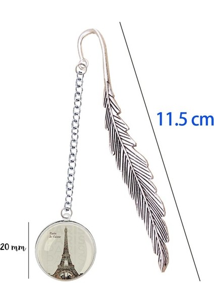 Stil 5 Fransız Paris Eyfel Kulesi Imi ile Kolye Heykelcik Torre Çift Sevgilisi Hatıra Dizüstü Kitap Ayracı Marque Sayfa Mate (Yurt Dışından)