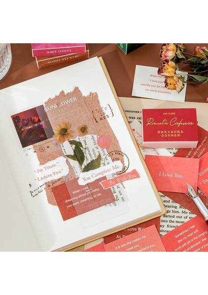 Stil 4 100 Adet Vintage Ingilizce Şiir Koleksiyonu Mini Kitap Dekoratif Scrapbooking Dergisi Kendi Başına Yap Kağıdı Etiket Yaratıcı Memo Kırtasiye (Yurt Dışından)