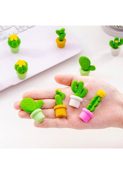 Rastgele Gönderilen 5 Adet Kaktüs Silgi Kawaii Kalem Silgisi Karikatür Kaktüs Saksı Bitki Tarzı Çocuklar Komik Silgi Kore Kırtasiye Okul Malzemeleri (Yurt Dışından) modelleri