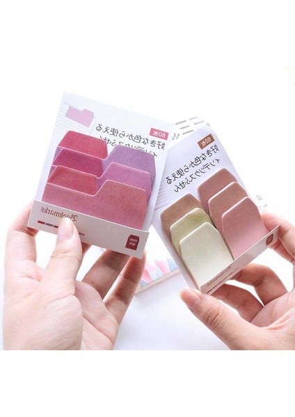 Degrade-Mavi 60 Yaprak/paket Kawaii Suluboya Japon Degrade Renk Dizinleri Bloknot Yapışkan Notlar Imi Okul Ofis Kırtasiye Kaynağı (Yurt Dışından)