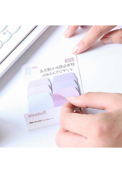 Degrade-Mavi 60 Yaprak/paket Kawaii Suluboya Japon Degrade Renk Dizinleri Bloknot Yapışkan Notlar Imi Okul Ofis Kırtasiye Kaynağı (Yurt Dışından)