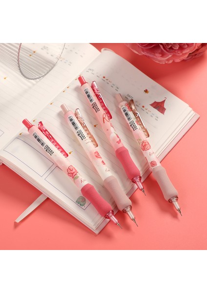 ZXB-ML8516-01Z 4 Adet/takım Pembe Sis Gül Serisi Mekanik Kalem Seti 0.5mm Nib Yazma Otomatik Kalem Yaratıcı Dıy Öğrenci Malzemeleri Kırtasiye (Yurt Dışından) fiyatları