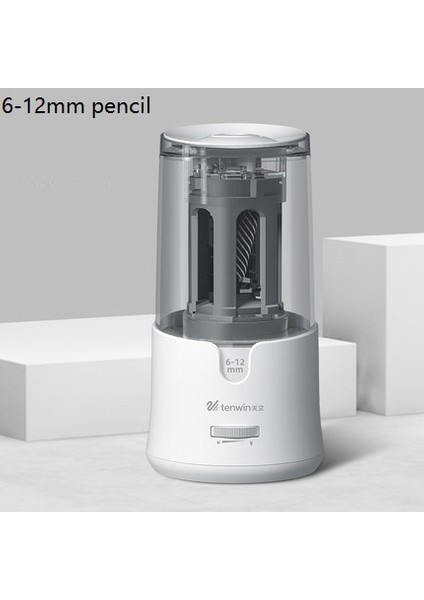 201080382 Tenwin Büyük Otomatik Elektrikli Kalemtıraş Ağır Kırtasiye Renkli Kalemler Mekanik USB Çocuk Sanatçılar Için (Yurt Dışından)