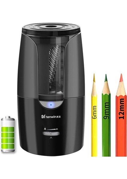 201080382 Tenwin Büyük Otomatik Elektrikli Kalemtıraş Ağır Kırtasiye Renkli Kalemler Mekanik USB Çocuk Sanatçılar Için (Yurt Dışından) fiyatları