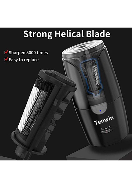 201080382 Tenwin Büyük Otomatik Elektrikli Kalemtıraş Ağır Kırtasiye Renkli Kalemler Mekanik USB Çocuk Sanatçılar Için (Yurt Dışından) modelleri