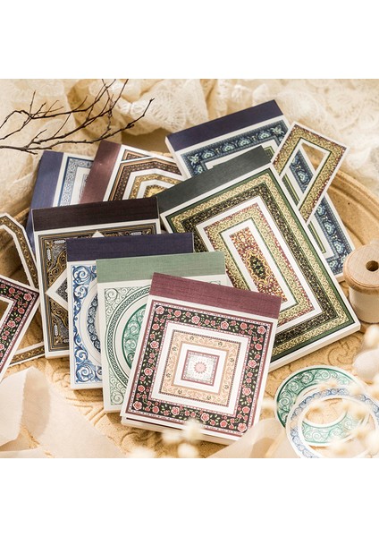 H Yoofun 30 Sayfa Barok Pencere Dekoratif Malzeme Kağıt Kolaj Kenarlıklar Arka Plan Kağıdı Scrapbooking Günlüğü Çerçeve Etiket Planlayıcısı (Yurt Dışından) fiyatları