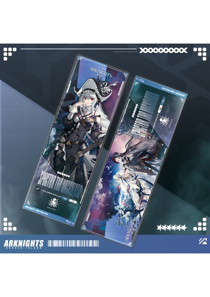 Stil 5 Spectre Zincirsiz Anime Usta Lazer Bilet Cosplay Yıldız Koleksiyonu Hatıra Fan Hediye 20X7 cm Exusiai Arknights (Yurt Dışından)
