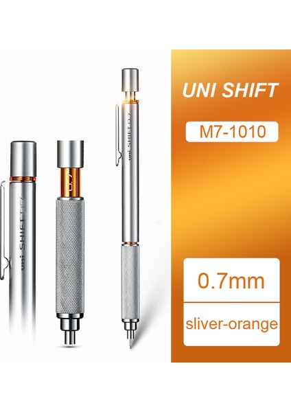 0.7mm Mekanik Kurşun Kalem Orijinal Japonya Uni Shıft Boru Kilidi Metal Kalem M3/M4/M5/M7/M9-1010 0.3/0.4/0.5/0.7/0.9 mm Kalemler Okul Için (Yurt Dışından)