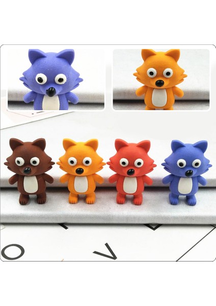 Renkli Xs 20 Adet Silgi Dekoratif Silgi Günlük Komik Kawaii Plastik Oyun Ev Tilki Dıy Taşınabilir Çocuklar (Yurt Dışından) indirimleri