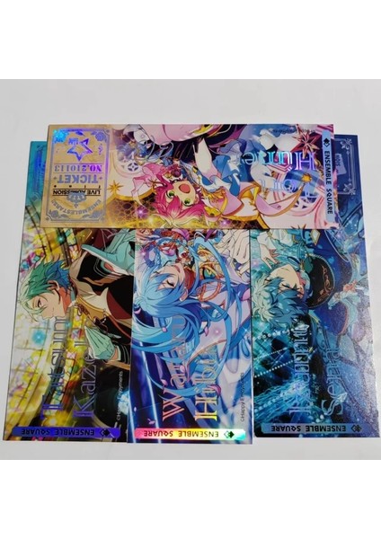 13 Anime Topluluk Yıldız Cosplay Koleksiyonu Çift Taraflı Lazer Bilet Anime Süsler Sevimli Kırtasiye Hediye Sakuma Rei Sükroz (Yurt Dışından) modelleri