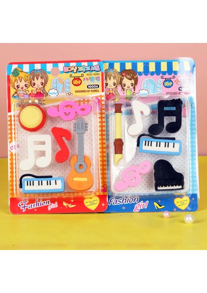 1 Kart Rastgele Çocuk Karikatür Keman Silgi Yaratıcı Piyano Nota Modelleme Silgi Öğrenme Kırtasiye Hediyeler (Yurt Dışından)