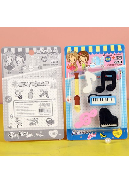 1 Kart Rastgele Çocuk Karikatür Keman Silgi Yaratıcı Piyano Nota Modelleme Silgi Öğrenme Kırtasiye Hediyeler (Yurt Dışından) indirimleri