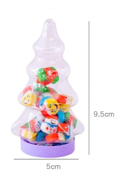 10 Adet Noel Silgi Sevimli Kauçuk Silgi Yaratıcı Hayvan Meyve Kalem Silgi Mini Kawaii Kırtasiye Çocuklar Öğrenci Ofis Malzemeleri (Yurt Dışından)