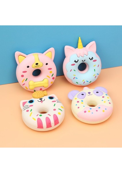 Stil 2 Karikatür Kawaii Panda Unicorn Donut Silgi Hayvan Yazma Çizim Kauçuk Kalem Silgi Okul Ofis Malzemeleri Doğum Günü Hediyesi (Yurt Dışından)