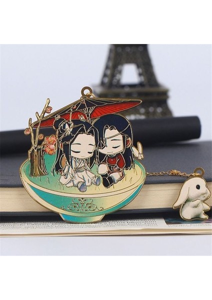 C 4 2022 Metal Kitap Ayraçları Evcilleştirilmemiş Mo Dao Zu Shi Şeytani Yetiştiriciliğin Büyük Ustası Wei Wuxian Lan Wangji Oymalı Kitap Ayracı (Yurt Dışından)