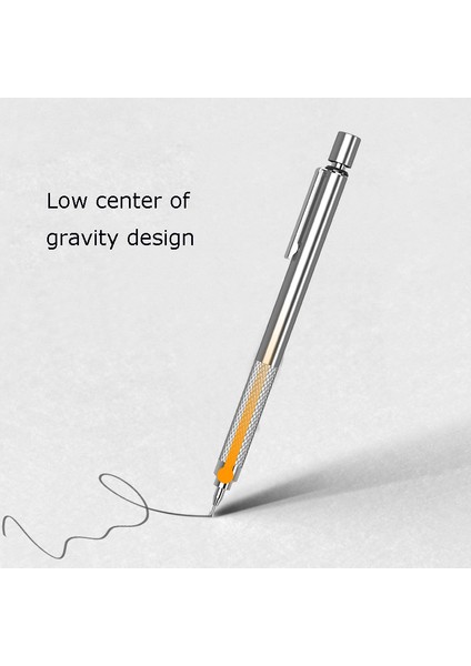 1 Altın 1 Kurşun 0.5 mm Beifa Metal Mekanik Kurşun Kalem Japon 0.5/0.7 mm Hb Kalem Kurşun Lapices Çizim Için Düşük Yerçekimi Merkezi Okul Sanatı Için Yazma (Yurt Dışından)