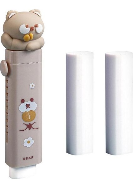 Kahve Kedi Paw Şekilli Silgi Geri Çekilebilir Kedi Paw Silgi Çocuklar Için Karikatür Itme-Çekme Kauçuk Silgi Öğrenciler Yazma Okul Malzemeleri (Yurt Dışından)