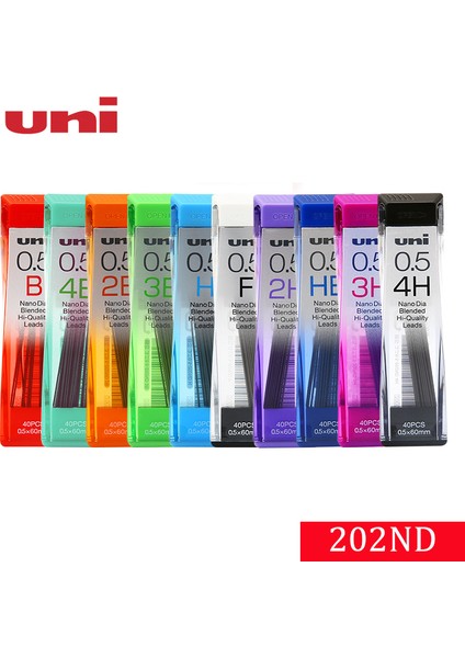 0.5 H 1 Adet Unı 202ND Otomatik Kalem Dolum 0.3/0.5/0.7mm Ilkokul Öğrencileri Yazma Sürekli Kurşun 2b/hb/2h Nano-Grafit (Yurt Dışından)