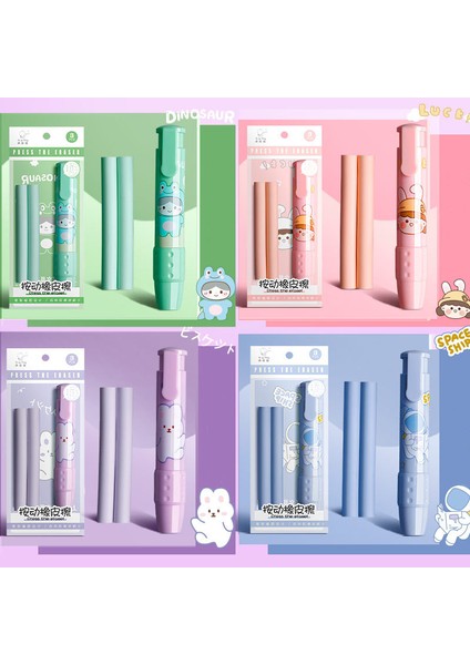 Pembe Zoecor Kawaii Basın Silgi Sevimli Geri Çekilebilir Kurşun Kalem Silgisi Dolum Kalem Tipi Kauçuk Çekirdek Kırtasiye Okul Öğrenci Çocuklar Için (Yurt Dışından) fiyatları