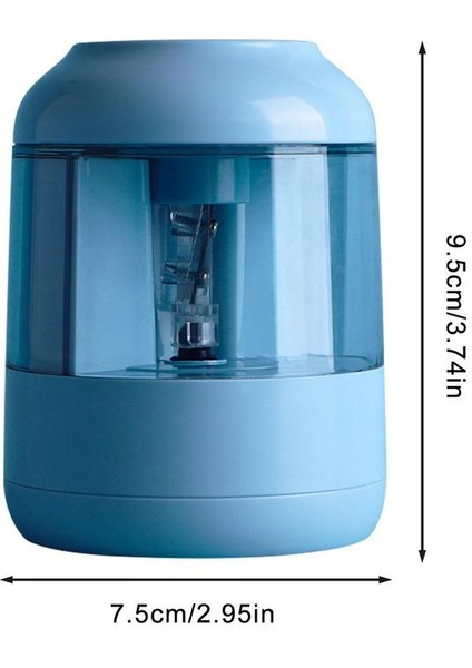 Mavi Elektrikli Kalemtıraş Otomatik Elektrikli Kalemtıraş Makinesi Anaokulu Sınıfı Kömür Için Konteynerli Olması Gerekenler (Yurt Dışından) modelleri