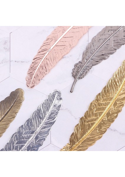 Rgd Yaratıcı Yer Imi Retro Tüy Şekilli Metal Yer Imleri Kitaplar Için Sayfa Işaretleyici Ofis Okul Yer Imleri (Yurt Dışından) indirimleri