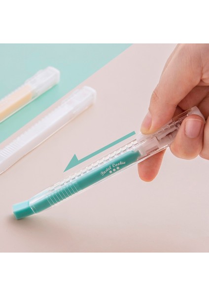 Limon Kokuyo Kurşun Kalem Silgisi Pastel Çerez Serisi Renkli Çubuk Silgi Kalem Yenilenebilir Dolum Japon Kırtasiye Ofis Okul A6616 (Yurt Dışından) indirimleri