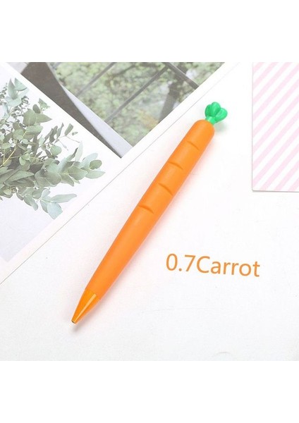 0.7mm-Havuç 0.5, 0.7mm Yaratıcı Havuç Kaktüs Mısır Mekanik Kalem Tutma Karikatür Rahat Yumuşak Jel Kalem Okul Ofis Malzemeleri (Yurt Dışından)