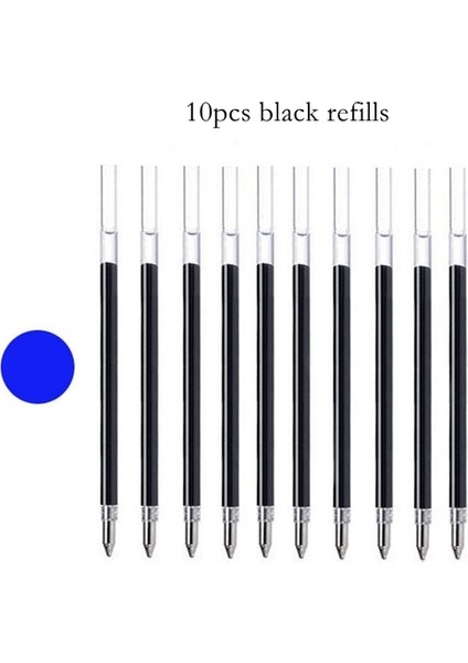 10 Adet Mavi Yedekler Haile Çok Renkli Kalem 6 In 1 Tükenmez Kalem 5 Renk Tükenmez Kalemler Dolum ve 0.5mm Mekanik Kurşun Kalem Kurşun Ofis Okul Kırtasiye (Yurt Dışından)