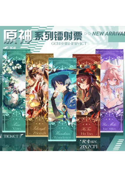 A14 Genshin Darbe Cosplay Imi Gliter Çift Taraflı Alhaitham Baizhu Dehya Wanderer Nahida Hutao Kazuha Koleksiyonu Sahne (Yurt Dışından) fiyatları