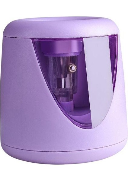 Mor Renkli Otomatik Kalemtıraş USB Şarj Edilebilir Elektrik Anahtarı Kalemtıraş Kırtasiye Ev Ofis Okul Malzemeleri (Yurt Dışından)