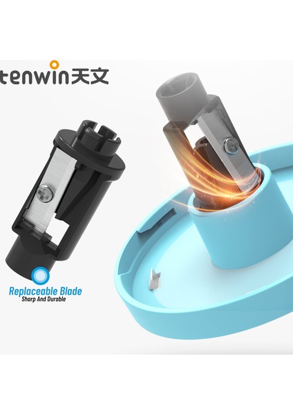 Pembe Tenwin Otomatik Elektrikli Kalemtıraş Dokunmatik Anahtarı Kalemtıraş Renkli Kalem 6-8mm Kalem Okul Ofis Ev Kırtasiye (Yurt Dışından) fırsatları