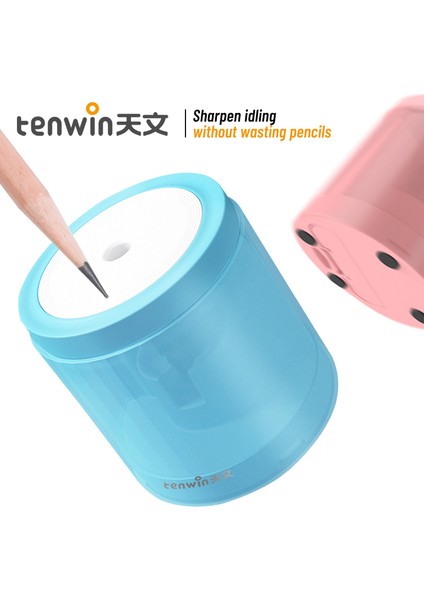 Pembe Tenwin Otomatik Elektrikli Kalemtıraş Dokunmatik Anahtarı Kalemtıraş Renkli Kalem 6-8mm Kalem Okul Ofis Ev Kırtasiye (Yurt Dışından) indirimleri