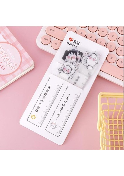 B 36 Takım/grup Kawaii Tavuk Imi Kitaplar Için Sevimli Pvc Imleri Mimi Şeffaf Cetvel Okul Ofis Malzemeleri Kırtasiye Hediye (Yurt Dışından)