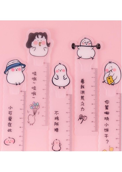 B 36 Takım/grup Kawaii Tavuk Imi Kitaplar Için Sevimli Pvc Imleri Mimi Şeffaf Cetvel Okul Ofis Malzemeleri Kırtasiye Hediye (Yurt Dışından) modelleri