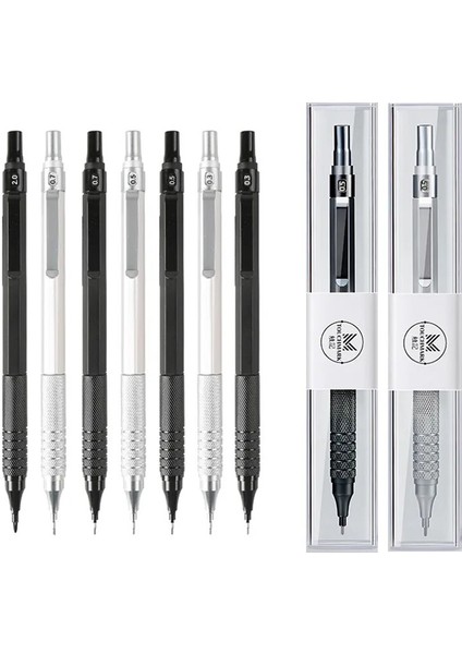 0.5 Kurşunlu Siyah 0.3 0.5 0.7 2.0mm Sanat Çizim Otomatik Kalemler Düşük Ağırlık Merkezi Hediye Kutusu Seti ile Geri Çekilebilir Uç Metal Mekanik Kurşun Kalem (Yurt Dışından) fiyatları