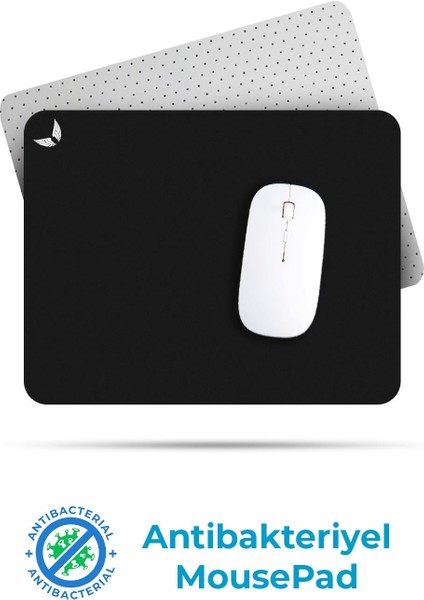 Siyah Gaming ve Ofis Mouse Pad 22X18CM Bakterileri Önleyici Mousepad Oyuncu Uzun ve Büyük Boy Fare Altlığı