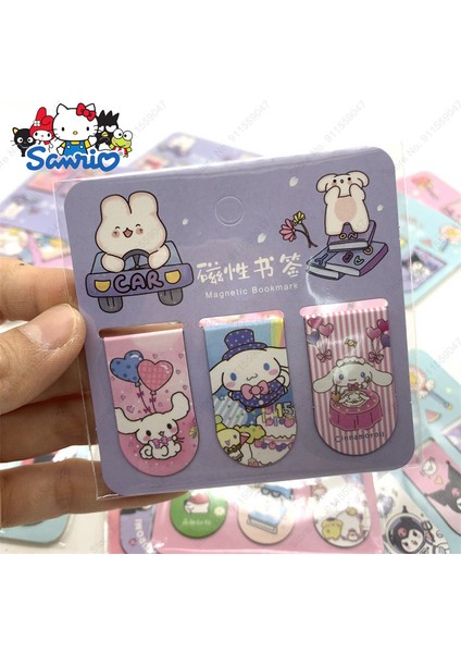 20 Takım Rastgele Sanrio Karikatür Büyük Kulaklı Köpek Melo Di Manyetik Kitap Ayracı Kulomi Çift Taraflı Yer Ayracı Buzdolabı Etiket Pacha Köpek Kitap Klibi (Yurt Dışından) fırsatları