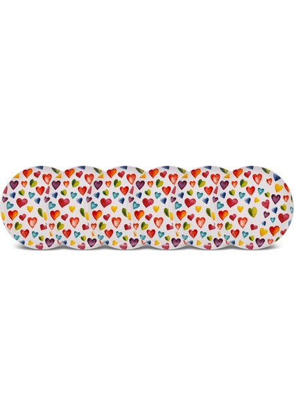 Kalpli 6 Parça Porselen Pasta / Tatlı Seti 21 cm