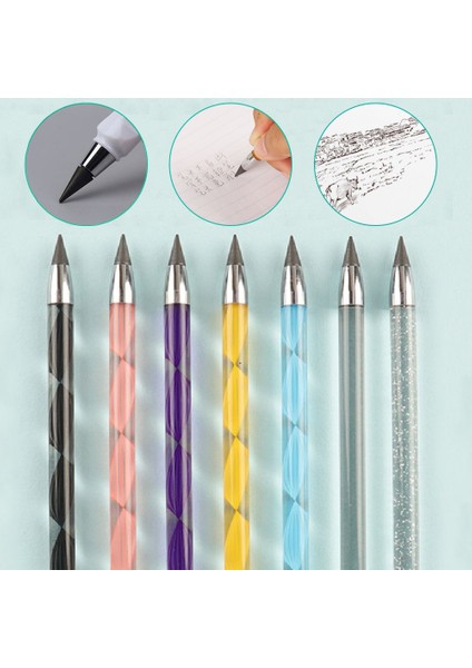 Mavi Hiçbir Mürekkep Kalem Ayrılabilir 0.5mm Sınırsız Yazma Mürekkepsiz Silinebilir Kalem Öğrenci Yazma Imza Kroki Boyama Kırtasiye (Yurt Dışından)
