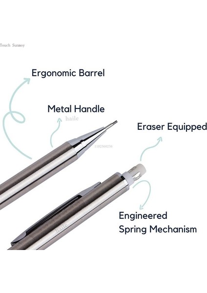 0.3mm 1 Adet Kalem 0.3 0.5 0.7 0.9mm Hb Mekanik Kurşun Kalem Seti Tam Metal Sanat Çizim Kroki Yazma Otomatik Kalem Siyah Talepleri Yedekler (Yurt Dışından) fiyatları