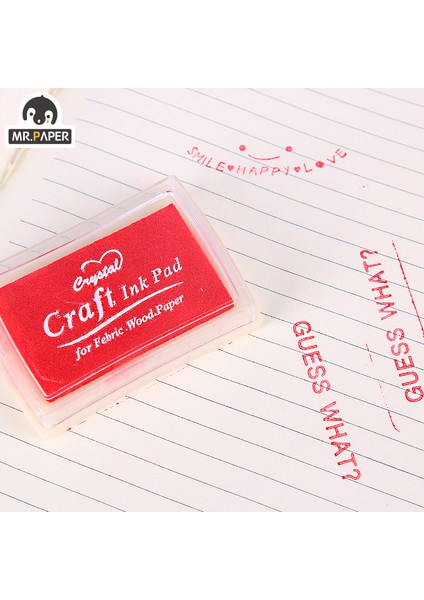 B Mr Kağıt 15 Renk Inkpad El Yapımı Dıy Zanaat Yağ Bazlı Mürekkep Pedi Kumaş Ahşap Kağıt Scrapbooking Mürekkep Pedi Parmak Boyama (Yurt Dışından)