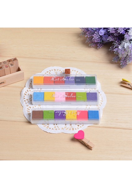 Pl Toksik Olmayan Mürekkep Pedi Inkpad Dıy Zanaat Kart Damga Parmak Izi Aksesuarları Çocuklar Çocuklar Için Kauçuk Pullar Kağıt Ahşap 1 Paket (Yurt Dışından) fırsatları
