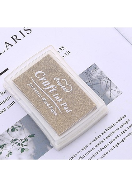 Altın Renkli Karalama Defteri Degrade Mürekkep Pedleri El Yapımı Damga Inkpad Scrapbooking Kart Yapımı Için Öğrenci Kırtasiye Dıy Zanaat Araçları (Yurt Dışından)