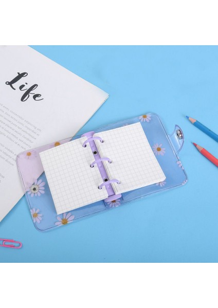 A-Beyaz 13 Renk Yaratıcı 3 Delik Papatya Çiçek Gevşek Yaprak Dolum Defter Kapağı Mini El Hesabı Günlüğü Bağlayıcı Kitap Kırtasiye (Yurt Dışından) fırsatları